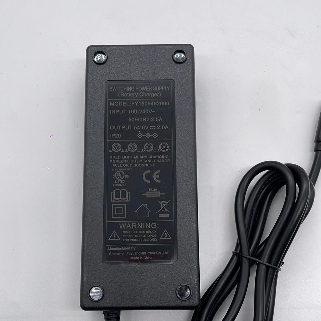 48V 2A Fast Charger for Electric Bikes & Scooters - Waterproof & Durable Power Adapter - Perfect for Commuting & Outdoor Adventures