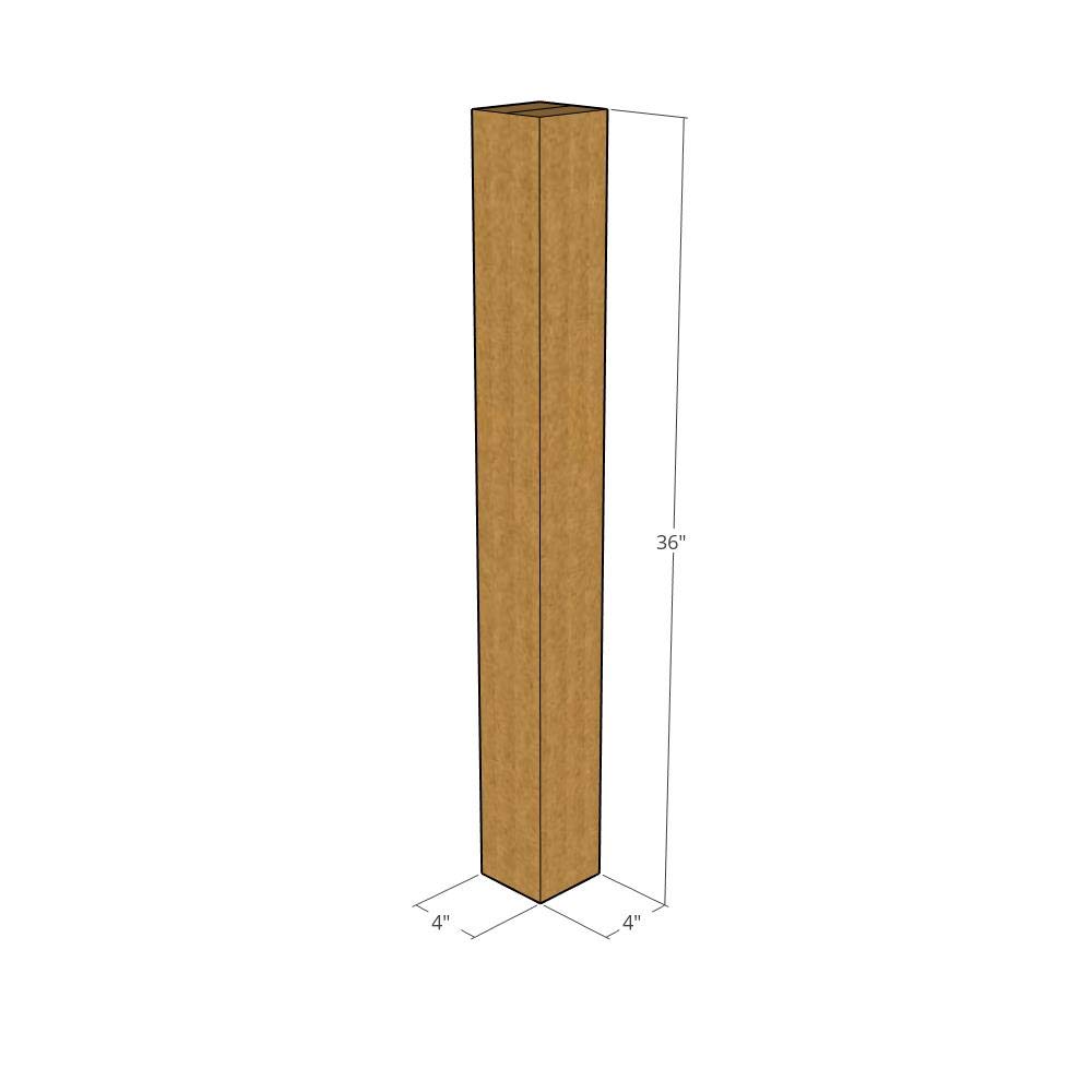 4x4x36 Corrugated Moving Boxes - 32 ECT Heavy Duty Shipping Boxes (Pack of 150) | Durable Cardboard Boxes for Business, Office & Home Use | Perfect for Packing, Storage & Shipping Items