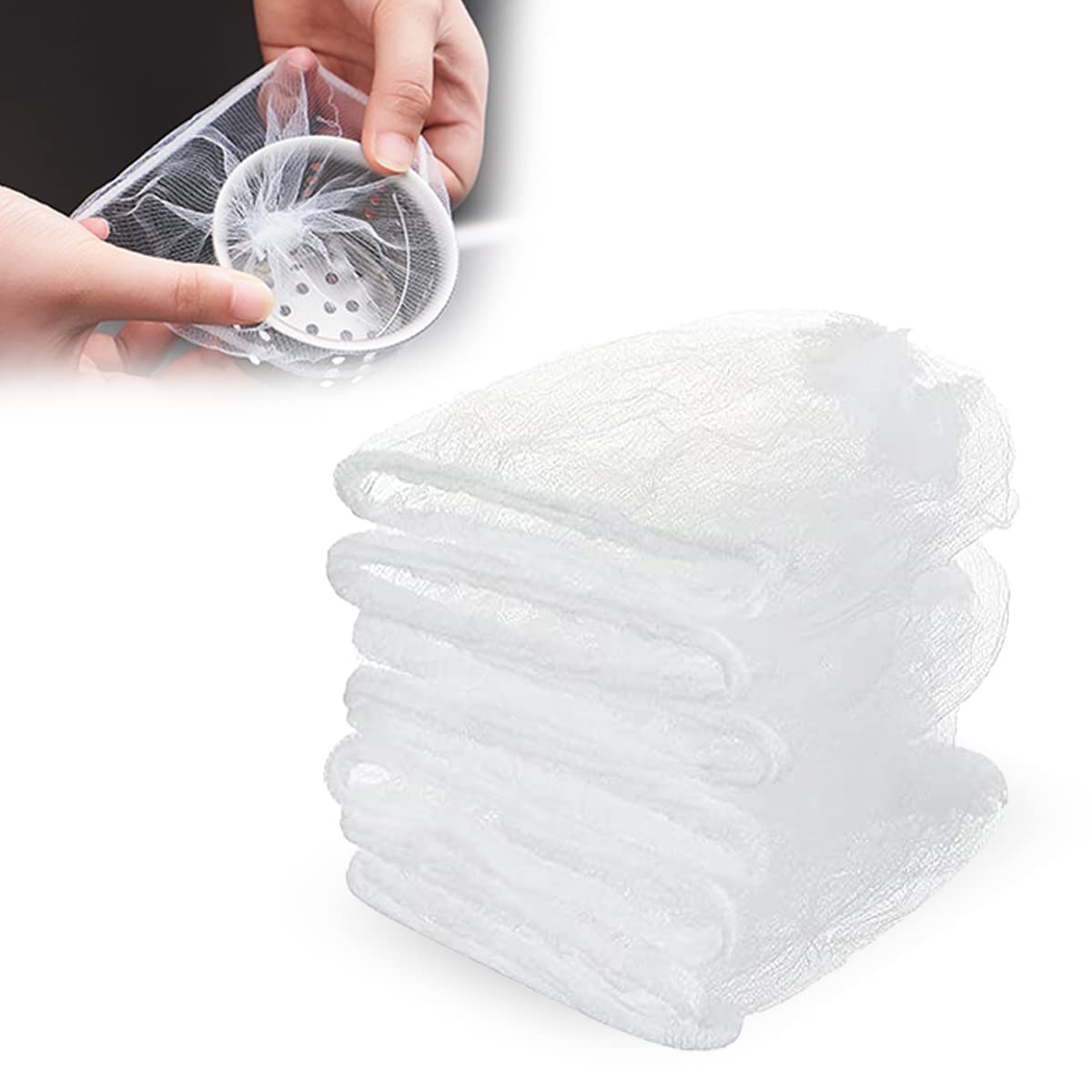 300 Pcs Disposable Sink Strainer Bags - Kitchen & Bathroom Drain Filters for Food Waste