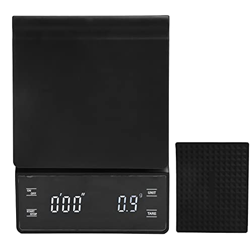 **Precision Coffee Scale with Timer - 0.1g Accuracy Digital Kitchen Scale, Battery-Powered for Espresso, Pour Over & Home Barista Use - Perfect for Coffee Shops, Brewing & Cooking**
