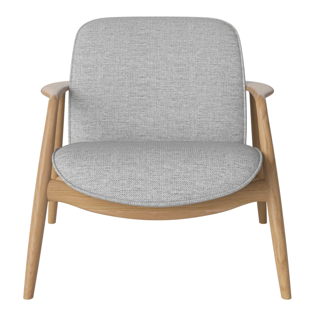 Bowie Lounge Chair - Modern Accent Chair for Living Room, Bedroom & Office - Comfortable Upholstered Armchair with Wooden Legs - Perfect for Relaxing, Reading & Lounging