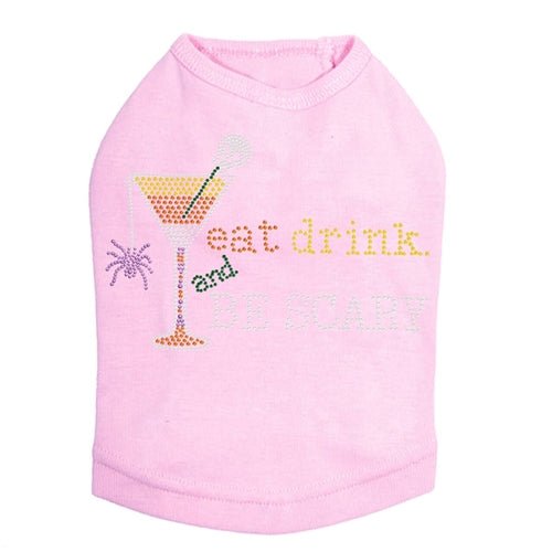 Eat, Drink & Be Scary Halloween T-Shirt - Multiple Color Options for Men & Women - Perfect for Halloween Parties & Costume Events