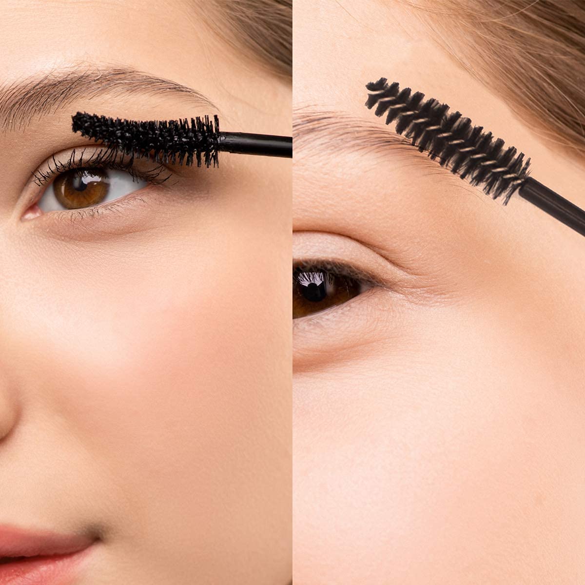 MAYCREATE® 50 Pcs Black Eyelash Brushes & Mascara Wands - Professional Eyelash Extension Spoolies, Eyebrow Applicator & Makeup Tools - Perfect for Salon, DIY Lash Extensions & Home Beauty Care