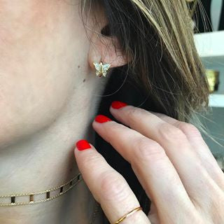 Butterfly Huggie Earrings for Women - Sterling Silver Small Hoop Earrings for Daily Wear, Gift for Her - Perfect for Casual, Office & Party Outfits