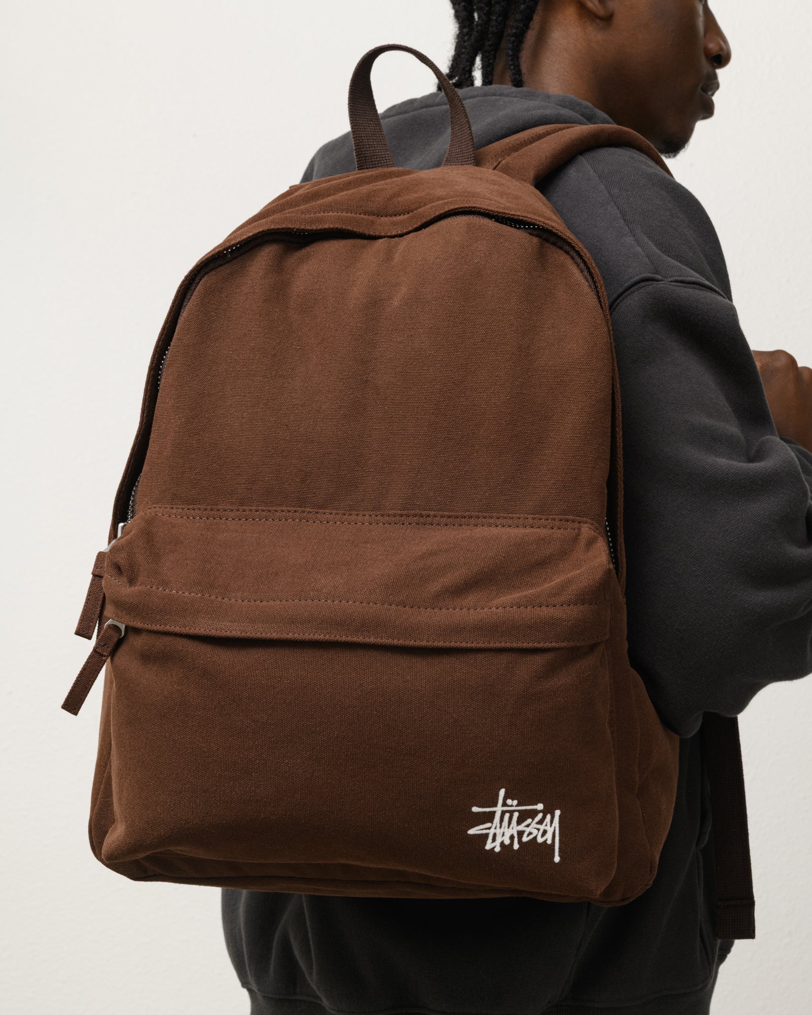 Durable Brown Canvas Backpack for School, Travel & Work - Lightweight & Stylish Daypack for Men & Women - Perfect for Commuting, Hiking & Outdoor Adventures