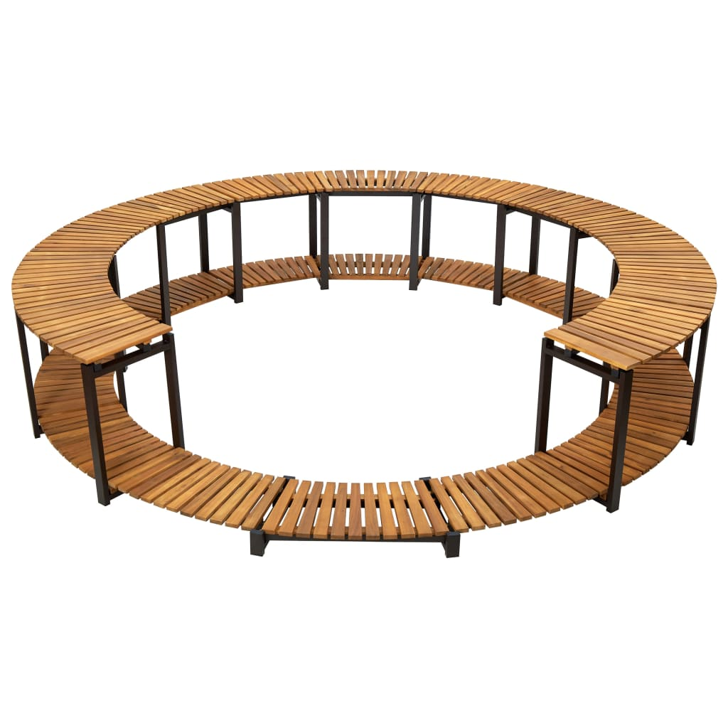 Premium Acacia Wood Spa Surround 273x53 cm - Durable Outdoor Hot Tub Enclosure for Relaxation & Backyard Luxury