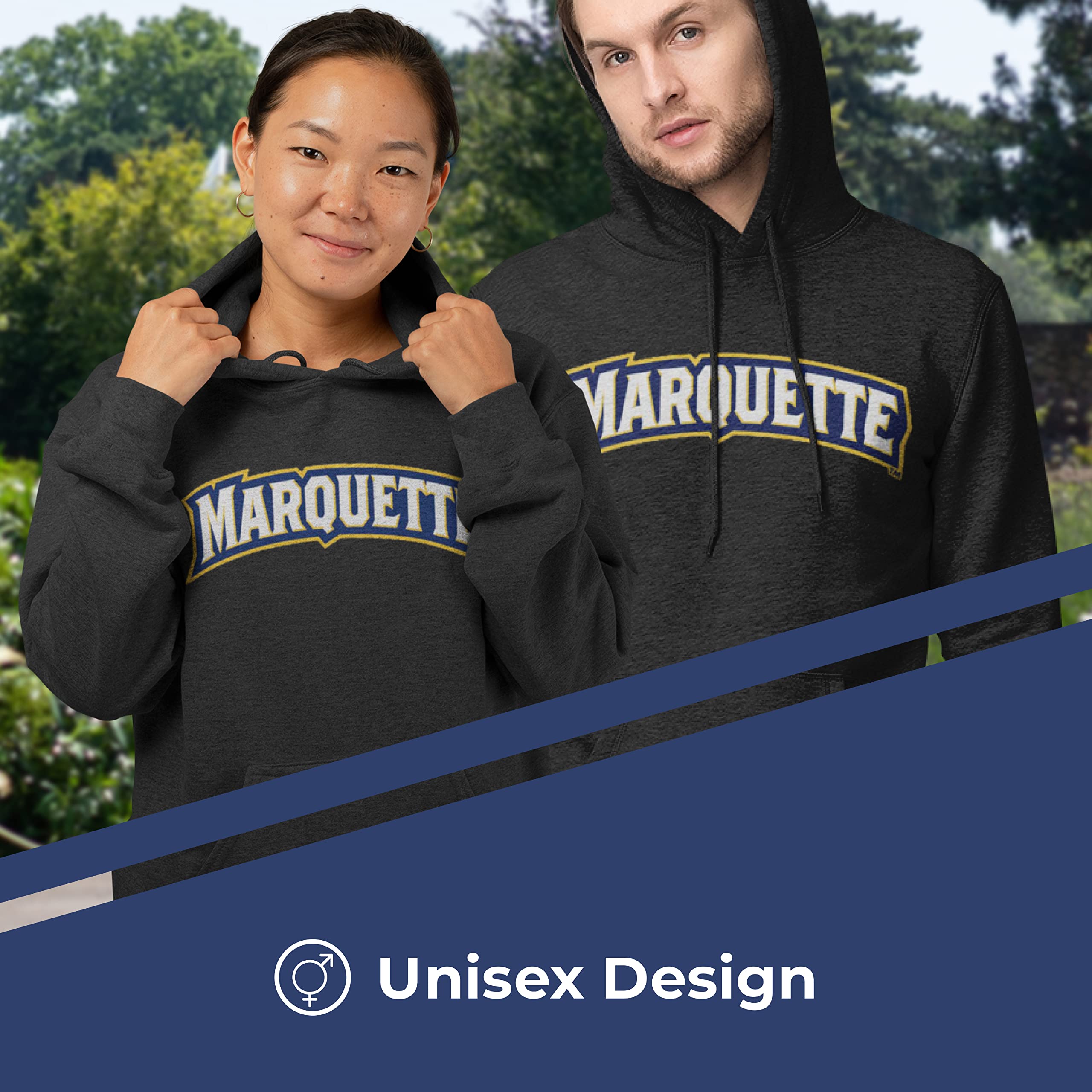 NCAA Adult Cotton Blend Charcoal Hooded Sweatshirt - Soft Ringspun Fabric, Comfortable Pullover for Game Day & Casual Wear
