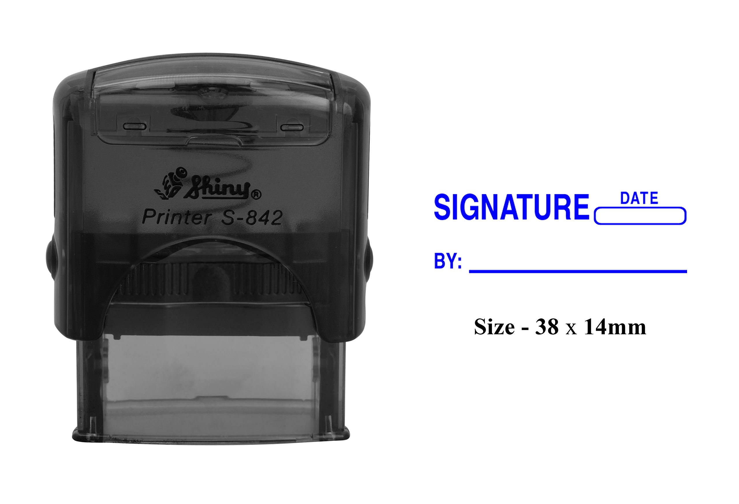 Custom Self-Inking Stamp with Clear Print - Professional Signature Stamp for Office Documents, Contracts & Business Correspondence - Perfect for Notaries, Lawyers & Corporate Use