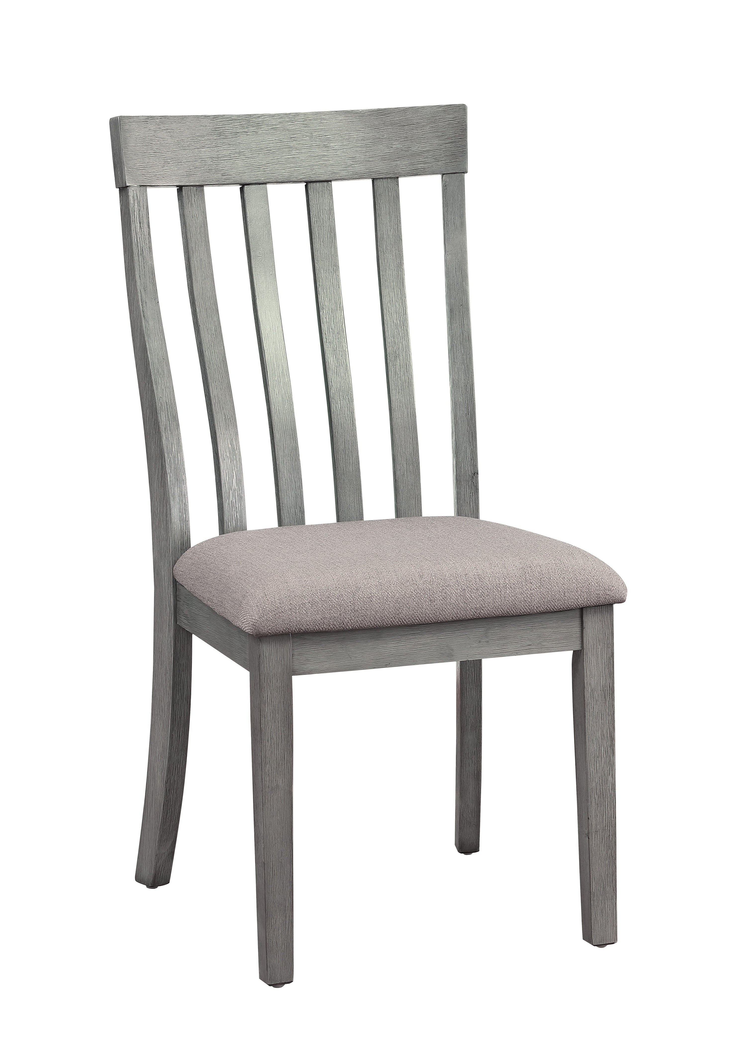Armhurst Modern Dining Chair - Grey and Charcoal Upholstered Seat - Comfortable Kitchen & Dining Room Furniture for Home, Restaurant, or Office Use