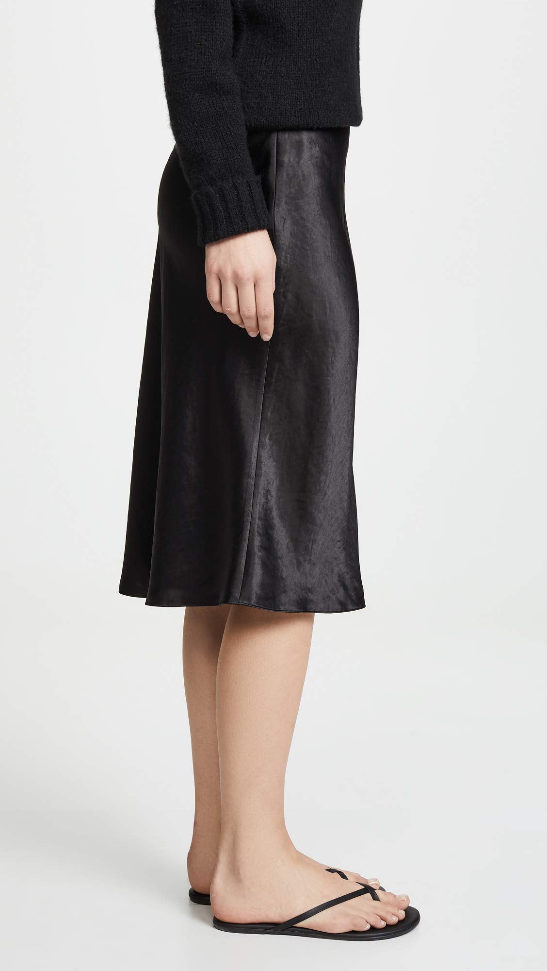 Vince Women's Slip Skirt - Elegant Midi Length, Stretch Fabric, Comfortable Fit - Perfect for Work, Date Night & Special Occasions