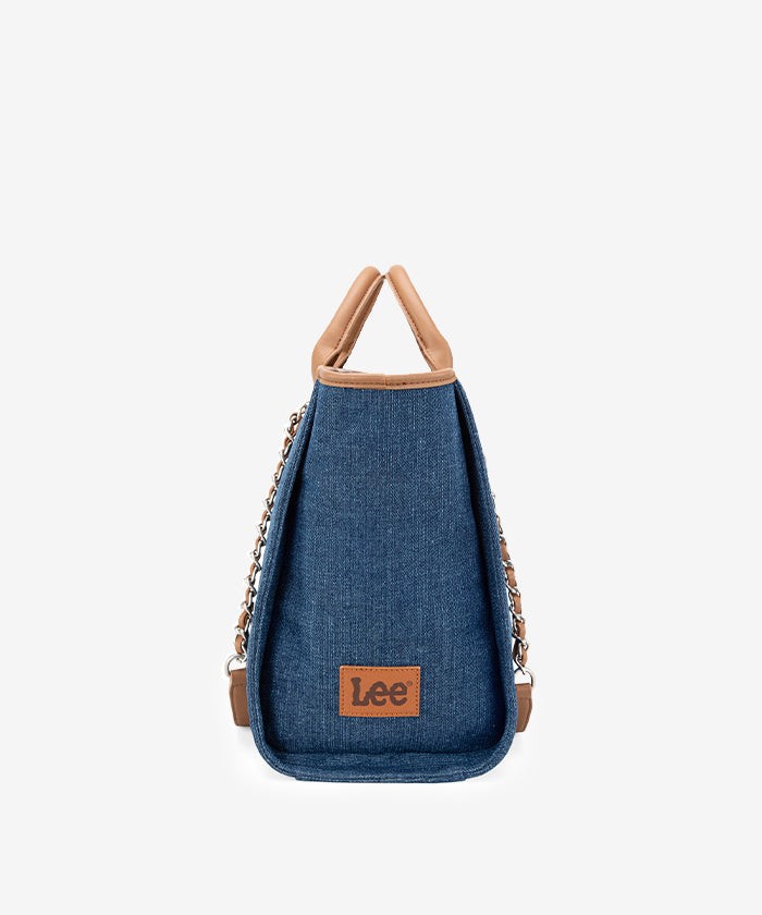Lee Denim Canvas Tote Bag for Women - Durable Cotton Shoulder Bag - Perfect for Work, Travel & Shopping