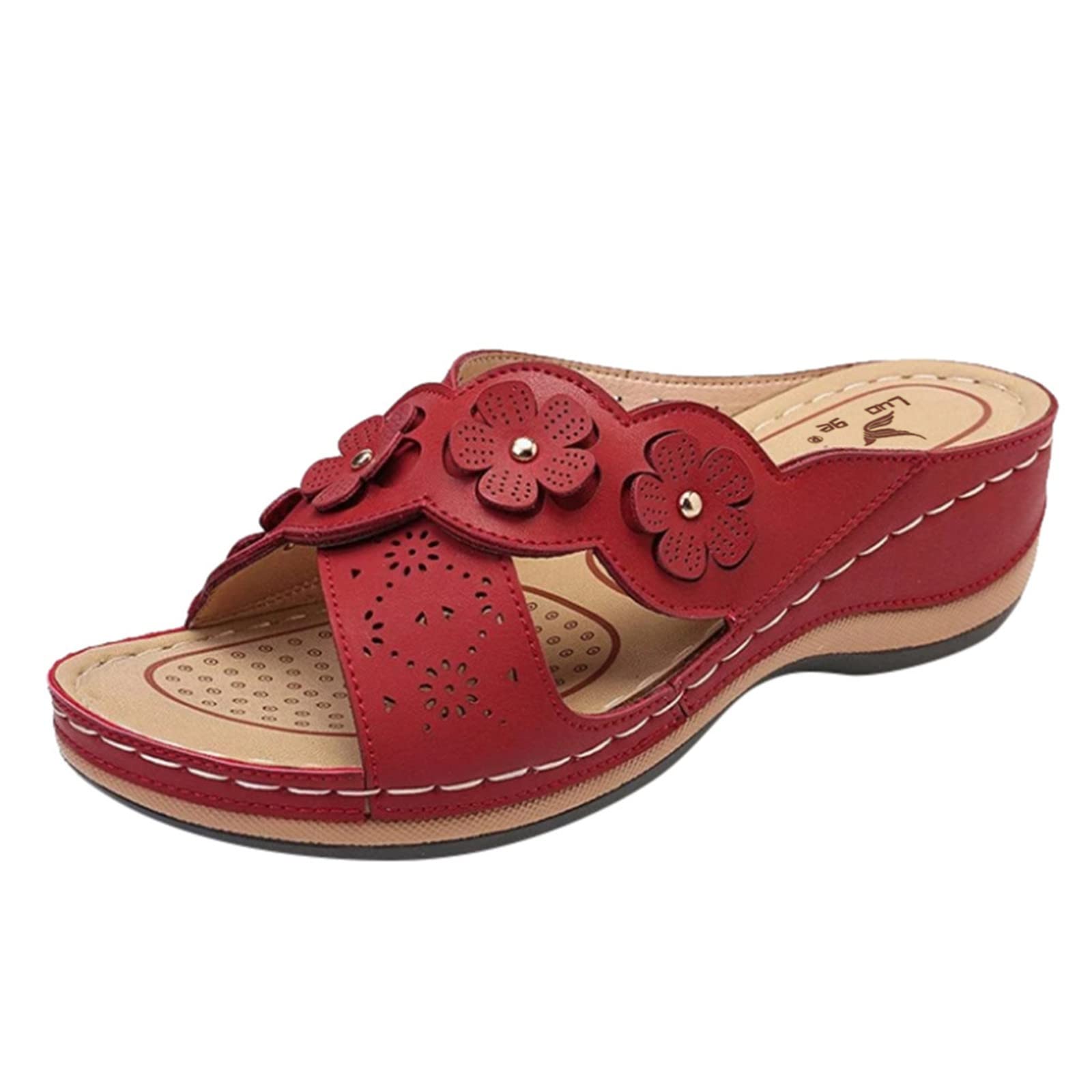 Women's Black & White Dress Sandals - Comfortable Flat Sandals for Women - Perfect for Casual Outings, Beach Trips, and Summer Weddings