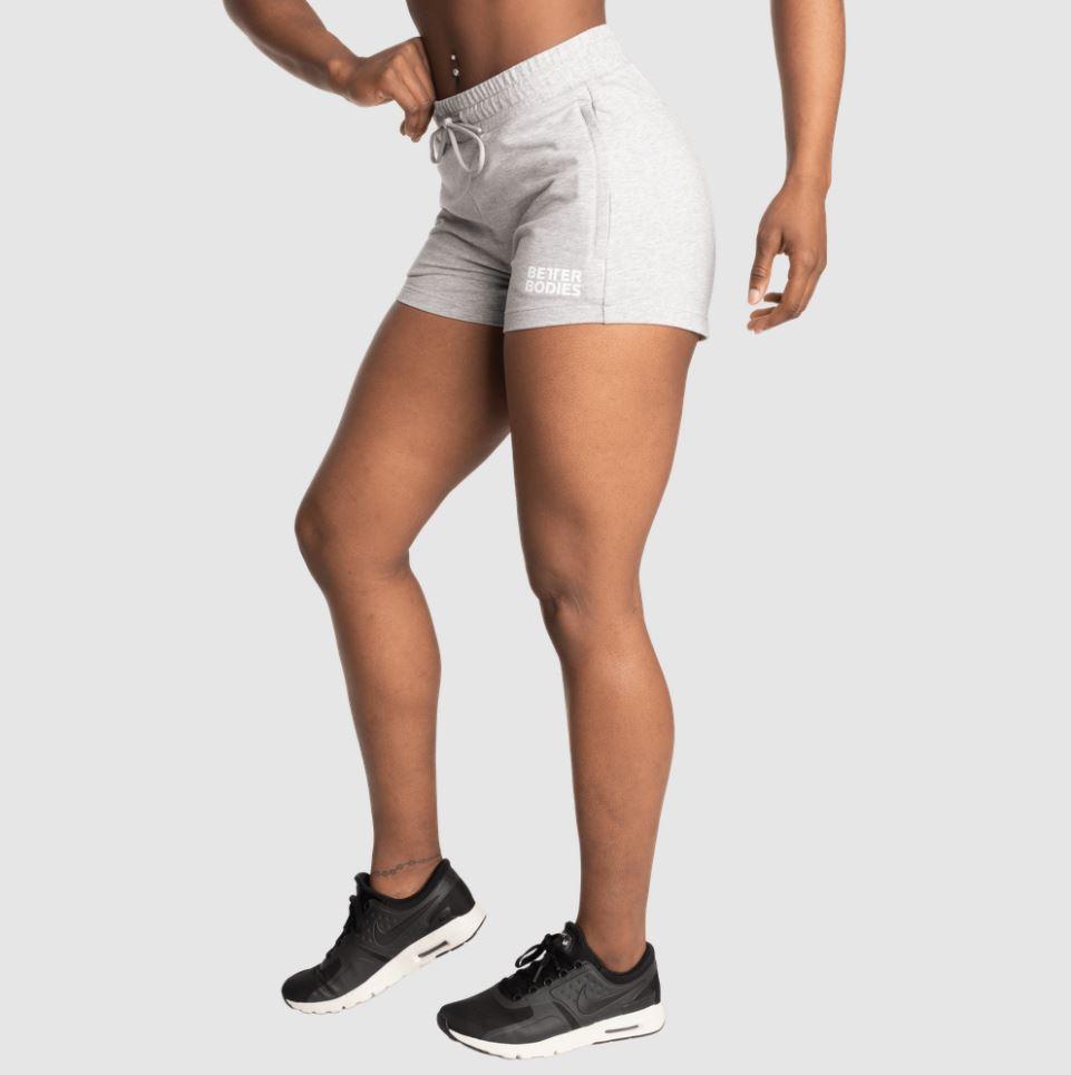 Better Bodies Empire Sweatshorts for Men - Light Grey Athletic Shorts with Pockets | Gym Workout, Running, Lounge & Casual Wear