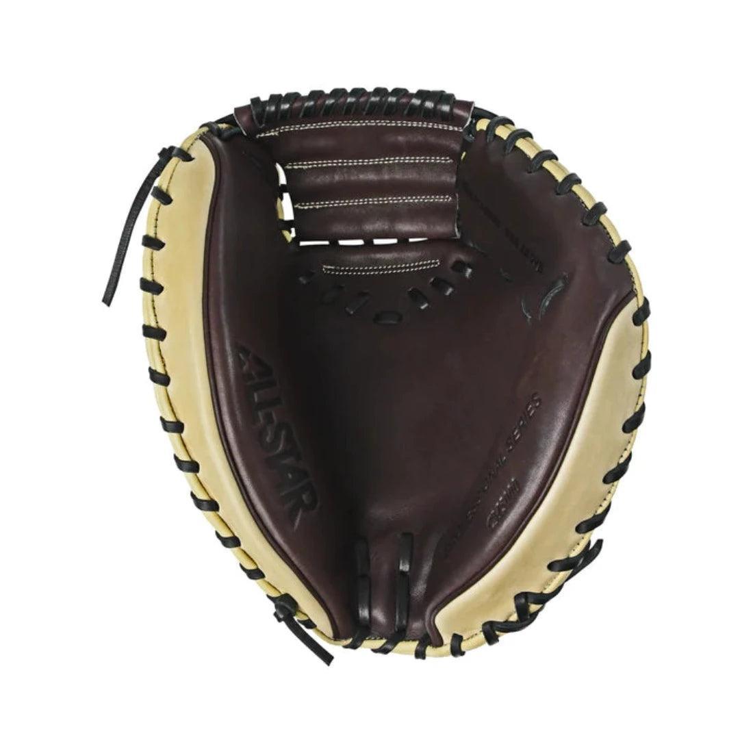 All Star S7 Elite 34 Baseball Catcher's Mitt CM5000 - Premium Leather Glove for Baseball Players & Catchers - Perfect for Training, Games & Professional Use