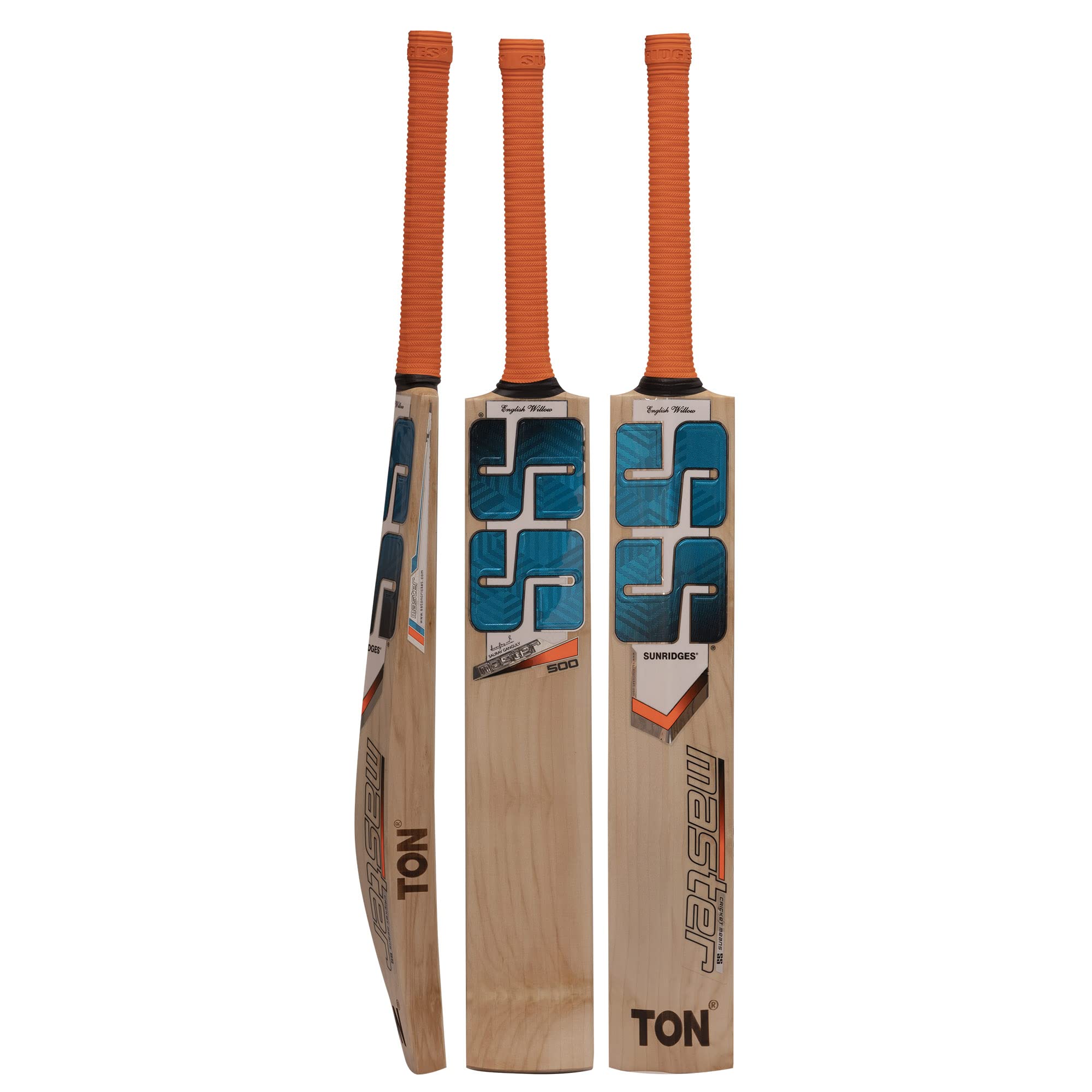 Premium English Willow Cricket Bat - Full Size Adult Cricket Bat with Short Handle & Included Bat Cover - Perfect for Professional Matches, Training & Casual Play