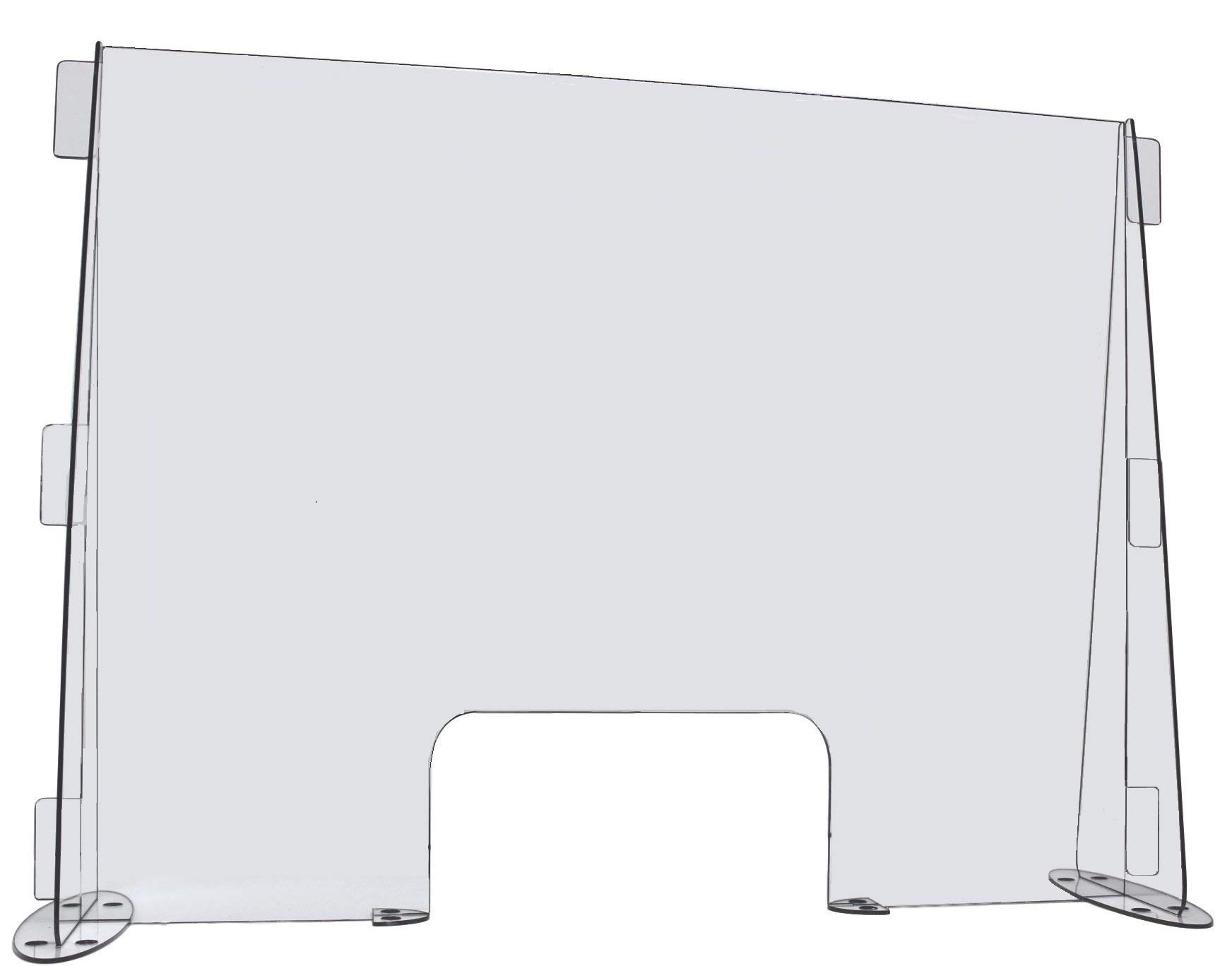 Clear Acrylic Desk & Counter Sneeze Guard Divider - 29