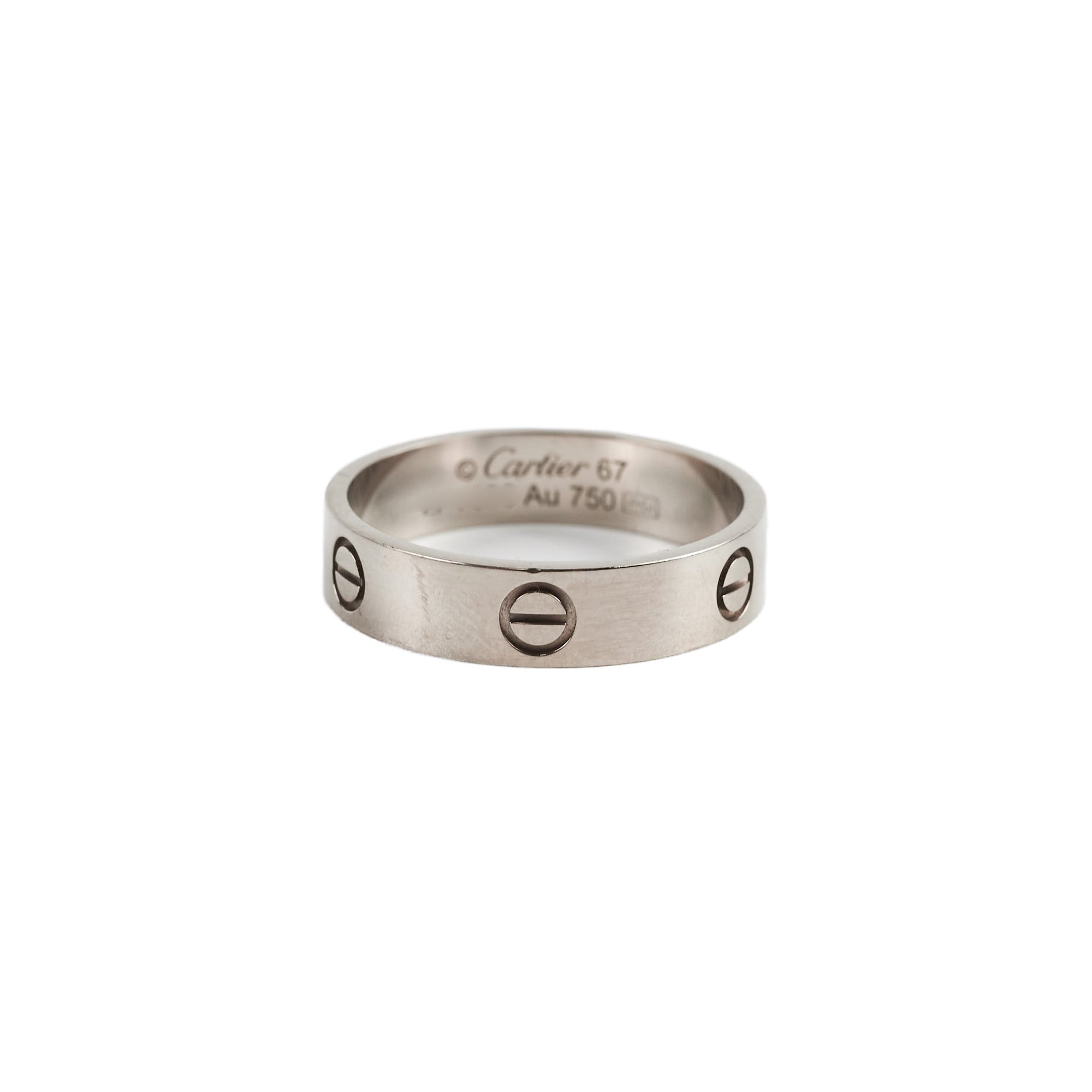 Cartier Love Ring 18K White Gold Size 6.7 - Luxury Wedding Band for Women & Men, Perfect for Anniversaries & Romantic Gifts