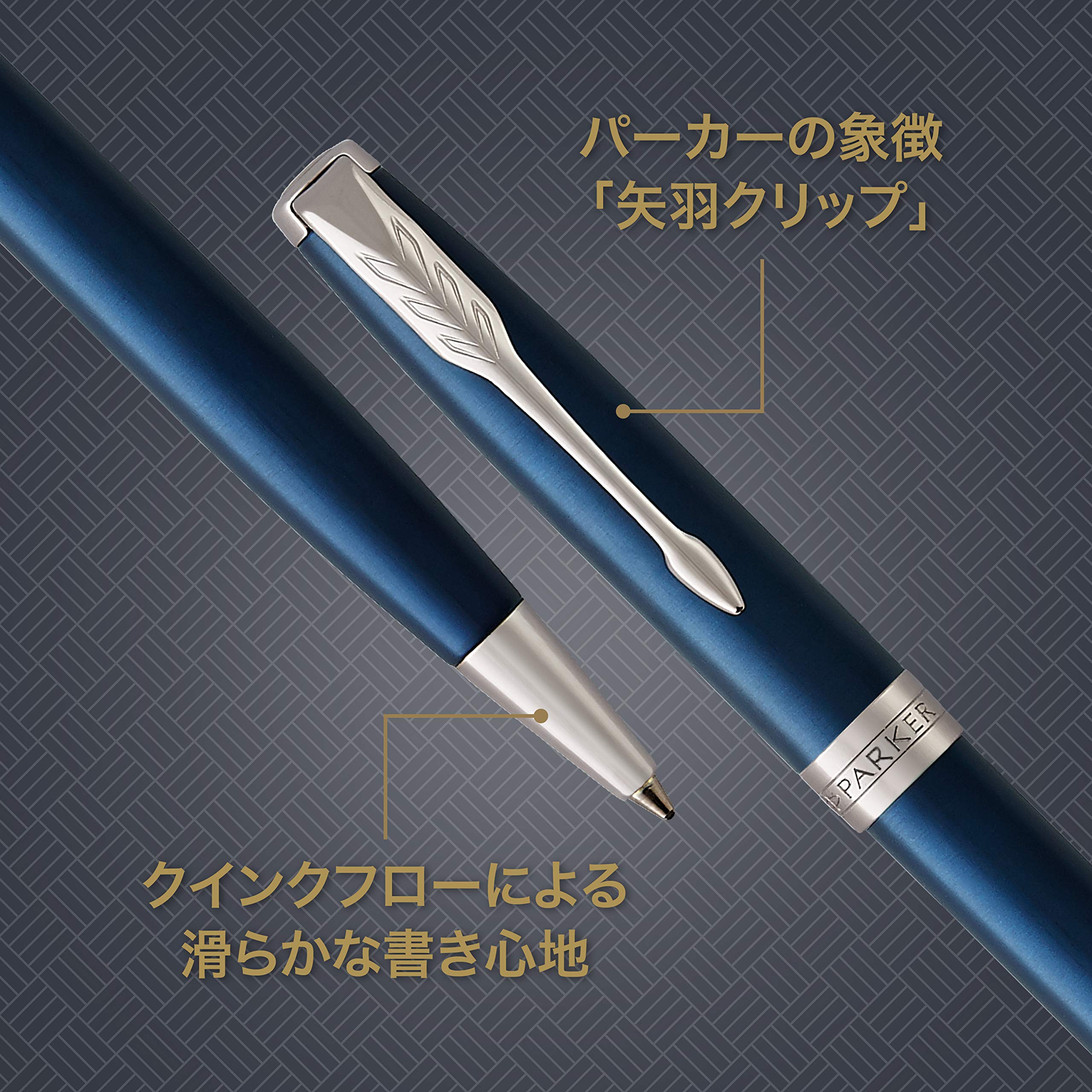 PARKER Sonnet Blue Lacquer Ballpoint Pen - Medium Point Oil-Based Ink, Elegant Gift Box | Perfect for Business Signatures, Everyday Writing & Luxury Gifting