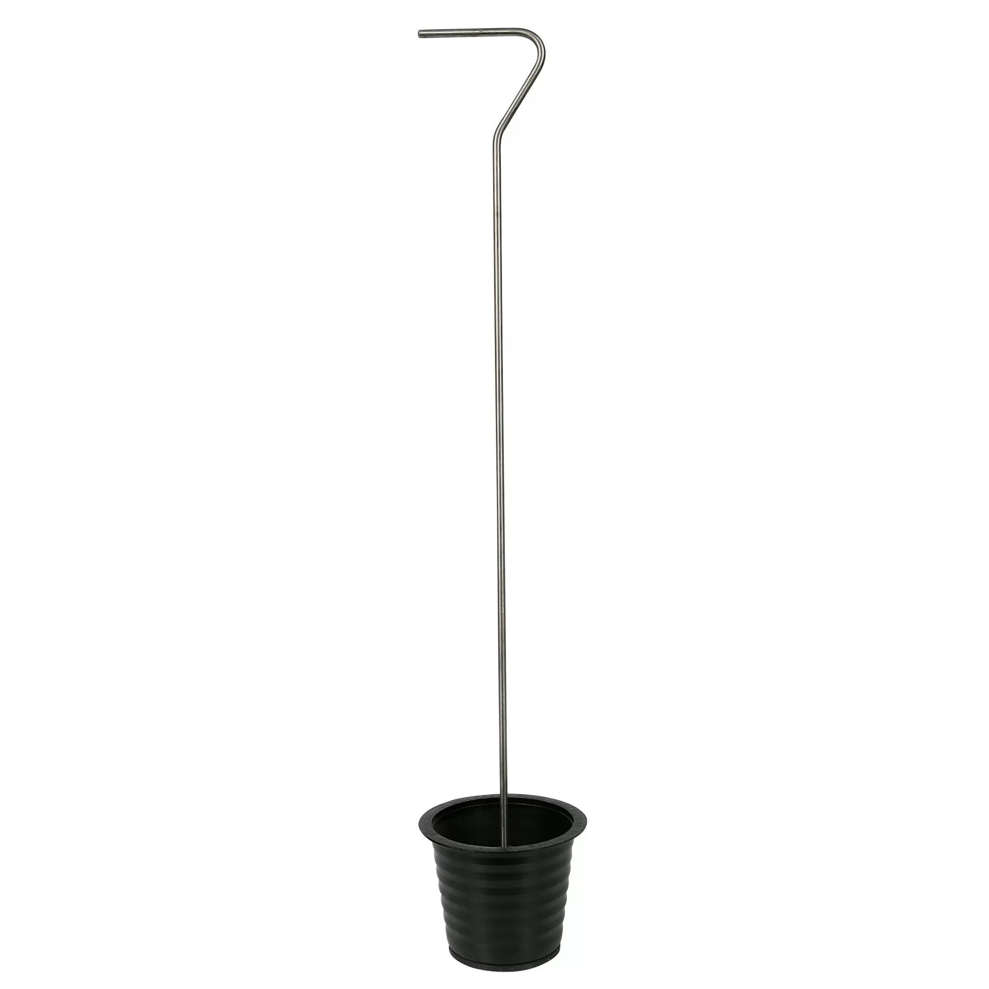 Stainless Steel Handle Black Gutter Plug - Heavy Duty Cup Style Downspout Stopper for Rainwater Drainage Protection - Perfect for Roof Gutters, Downspouts, and Home Drainage Systems
