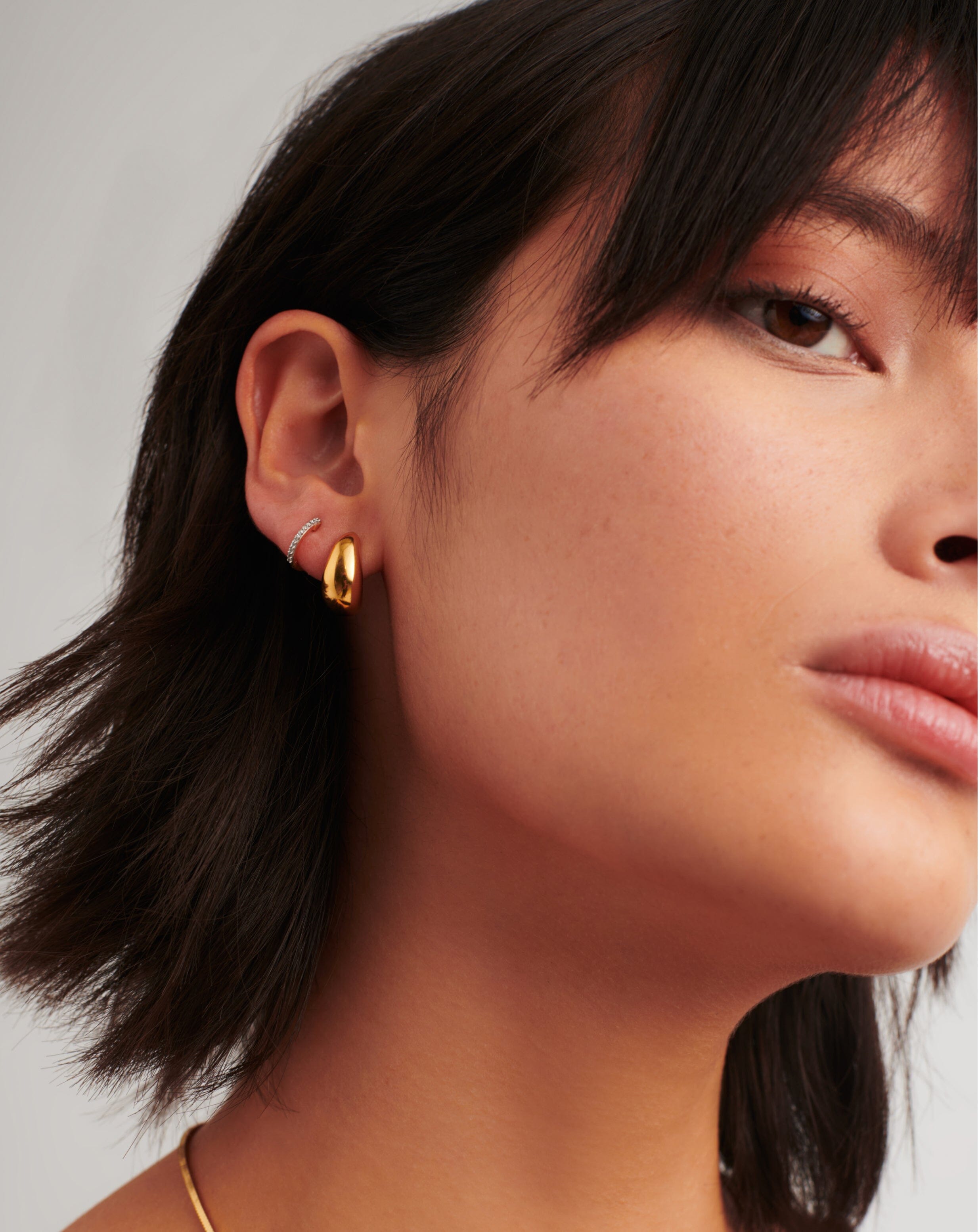 Sparkling Dome Pave Earrings Set - Cubic Zirconia Stud Earrings for Women, Elegant & Hypoallergenic Jewelry Gift for Her - Perfect for Parties, Weddings & Everyday Wear