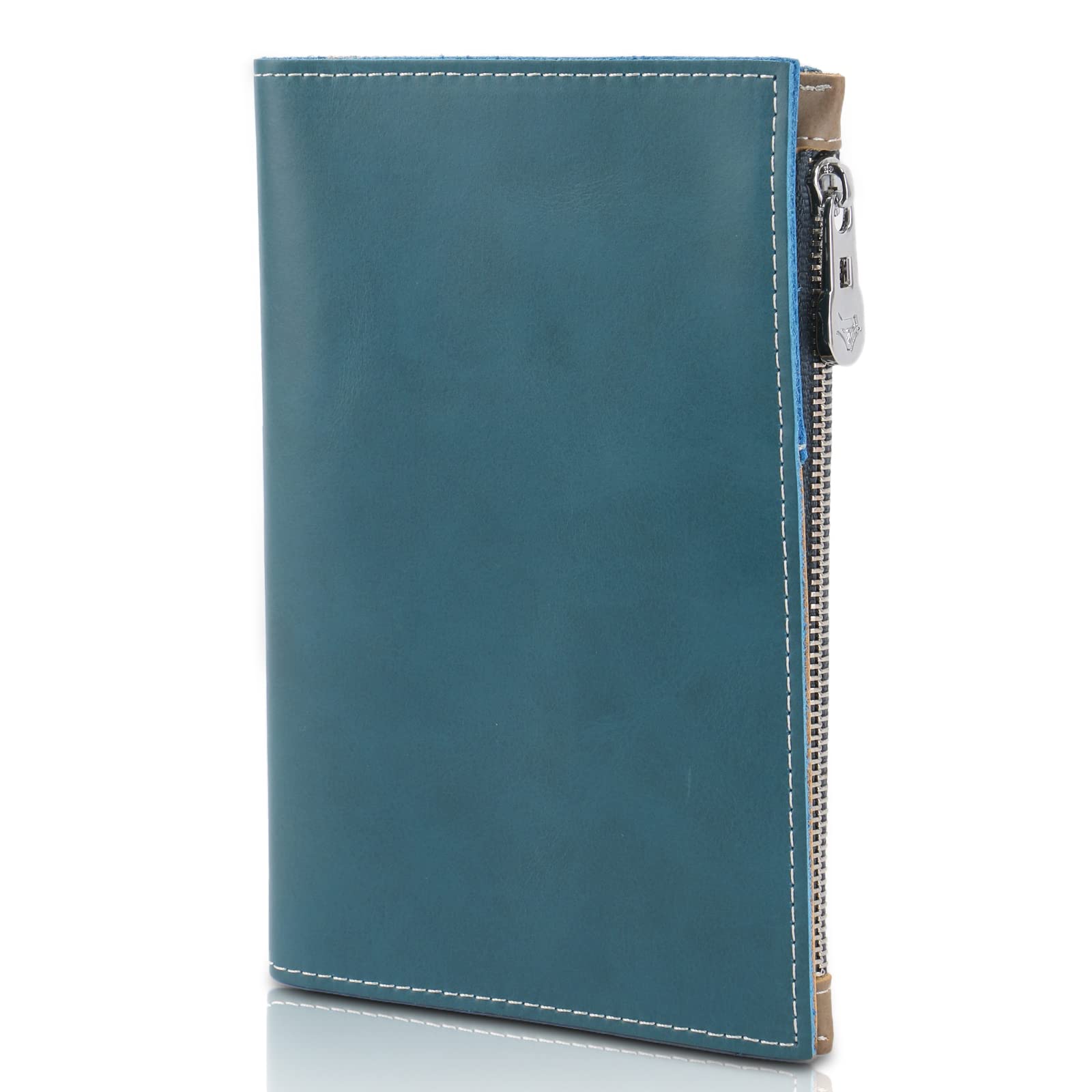 Premium Leather Travel Passport Wallet - Slim RFID Blocking Passport Holder for Secure Travel & Document Organization (Dark Blue) - Perfect for International Trips, Airports & Business Travel