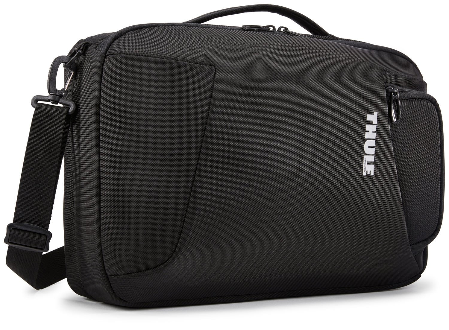 Thule Accent Convertible Backpack 17L - Durable Travel & Commute Backpack for Men & Women - Water-Resistant Laptop Bag with USB Port - Perfect for Work, School & Outdoor Adventures (Black)