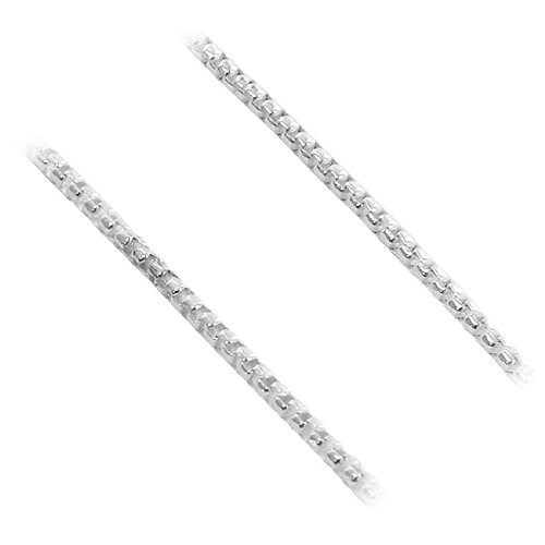 925 Sterling Silver Adjustable Round Box Chain Necklace for Women - 16-20 Inch Length - Perfect for Layering, Gifts & Everyday Wear