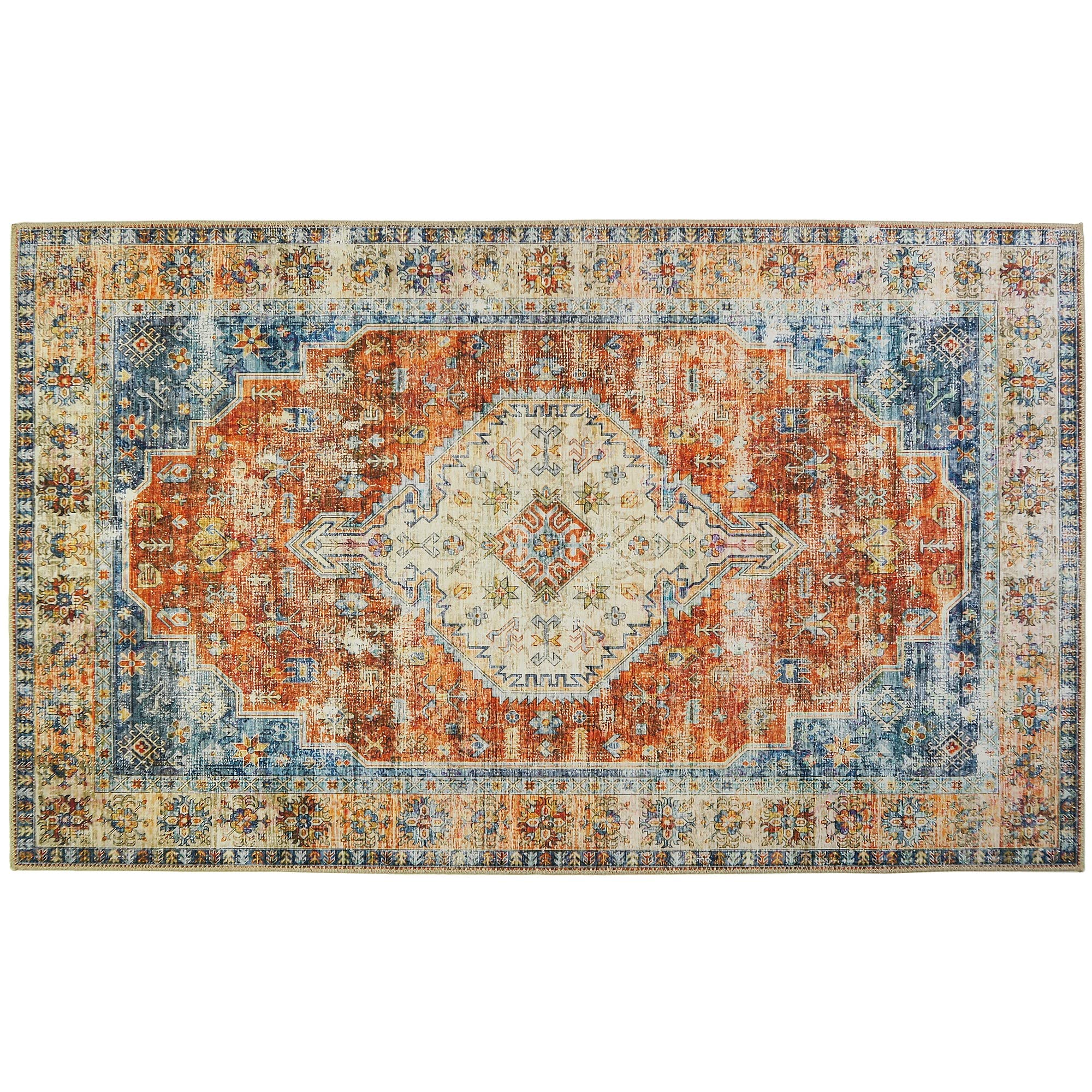 Scheherazade Homefires 3'x5' Oriental Bohemian Area Rug - Perfect for Living Room, Bedroom & Boho Home Decor
