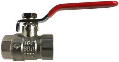 1-1/4 Inch Nickel Plated Full Port Ball Valve 941156NP - High Flow Control for Plumbing, Irrigation, and Industrial Applications