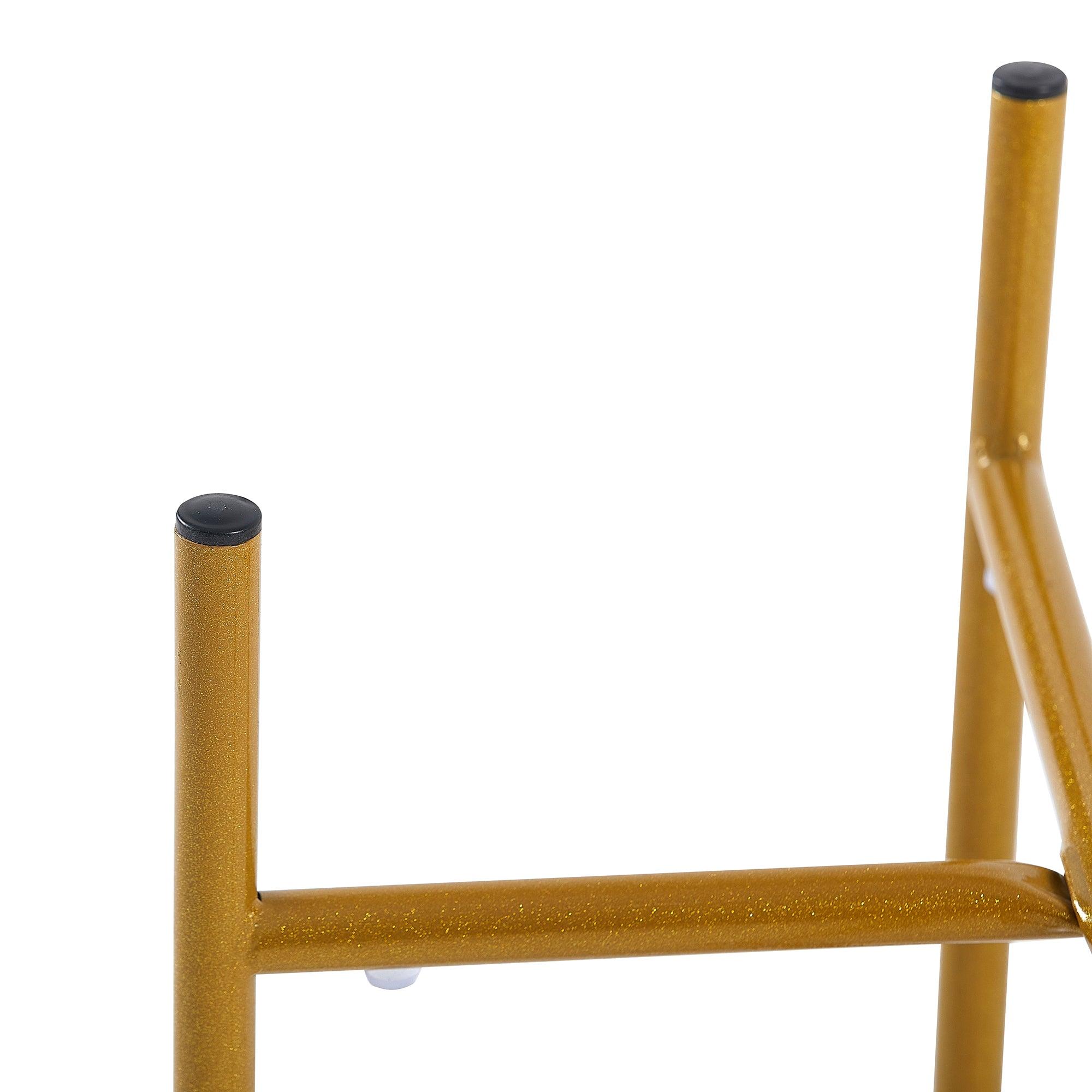 2-Tier Round End Table with Tempered Glass & Marble Top - Gold Metal Frame Accent Table for Living Room, Bedroom, Office - Perfect for Coffee, Books & Decor Display