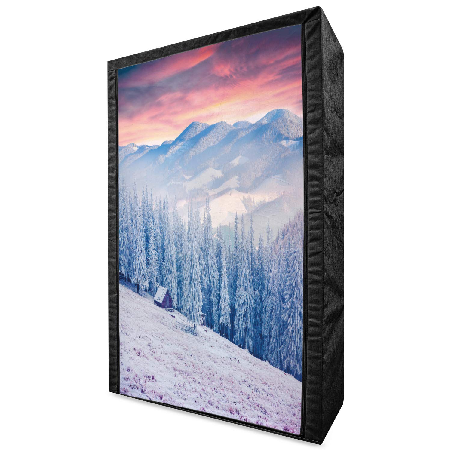Ambesonne Winter Portable Fabric Wardrobe - 42.5