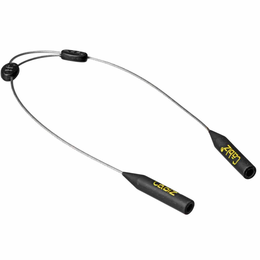 Cablz Zipz Adjustable Eyewear Retainer 16IN XL Black - Secure Sports Sunglasses & Glasses for Running, Cycling, Fishing & Outdoor Activities