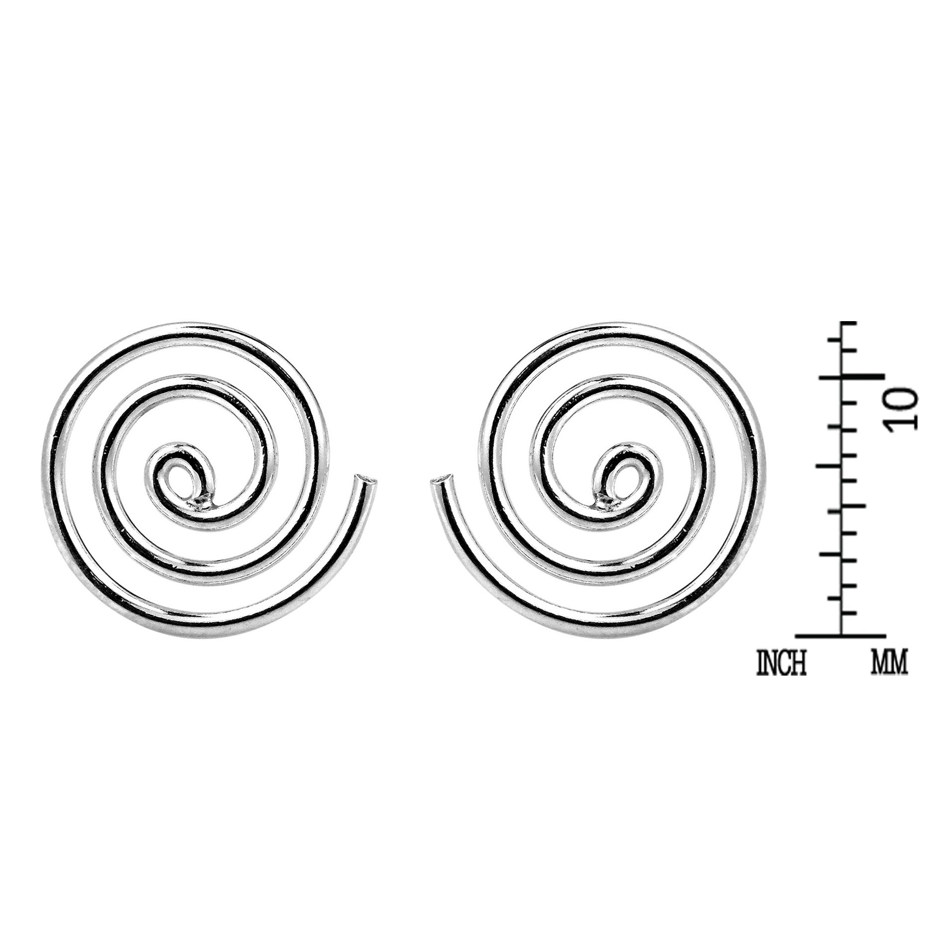 AeraVida .925 Sterling Silver Swirl Maze Stud Earrings for Women | Elegant Spiral Design Round Studs | Perfect Jewelry Gift for Birthday, Anniversary & Valentine's Day | Great for Office Wear, Date Night & Special Occasions