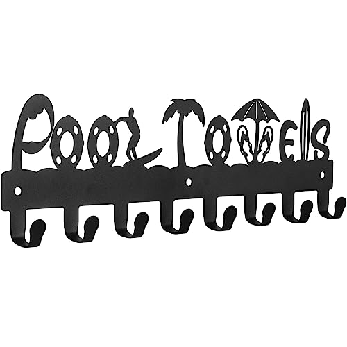 Black Pool Towels