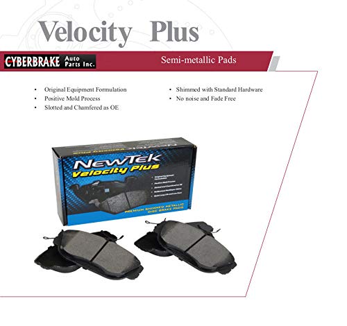 DK1134-6 Front Brake Rotors and Semi-Metallic Brake Pads Kit - High Performance Disc Brakes for Smooth Stopping | Perfect for Trucks, SUVs, and Sedans | Ideal for Daily Commuting, Highway Driving & Heavy-Duty Use