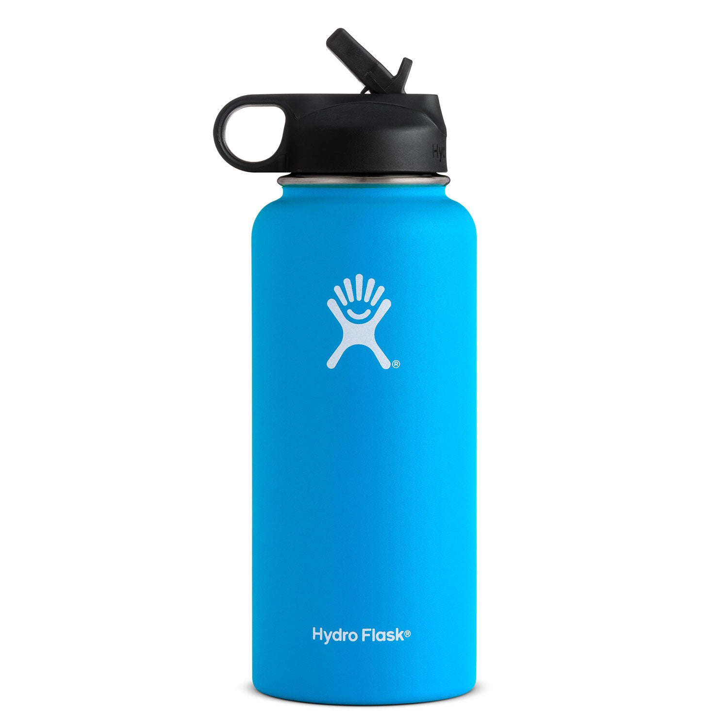 32 oz Wide Mouth Water Bottle with Straw Lid - Leak Proof, BPA Free, Insulated Stainless Steel - Perfect for Gym, Hiking & Outdoor Activities