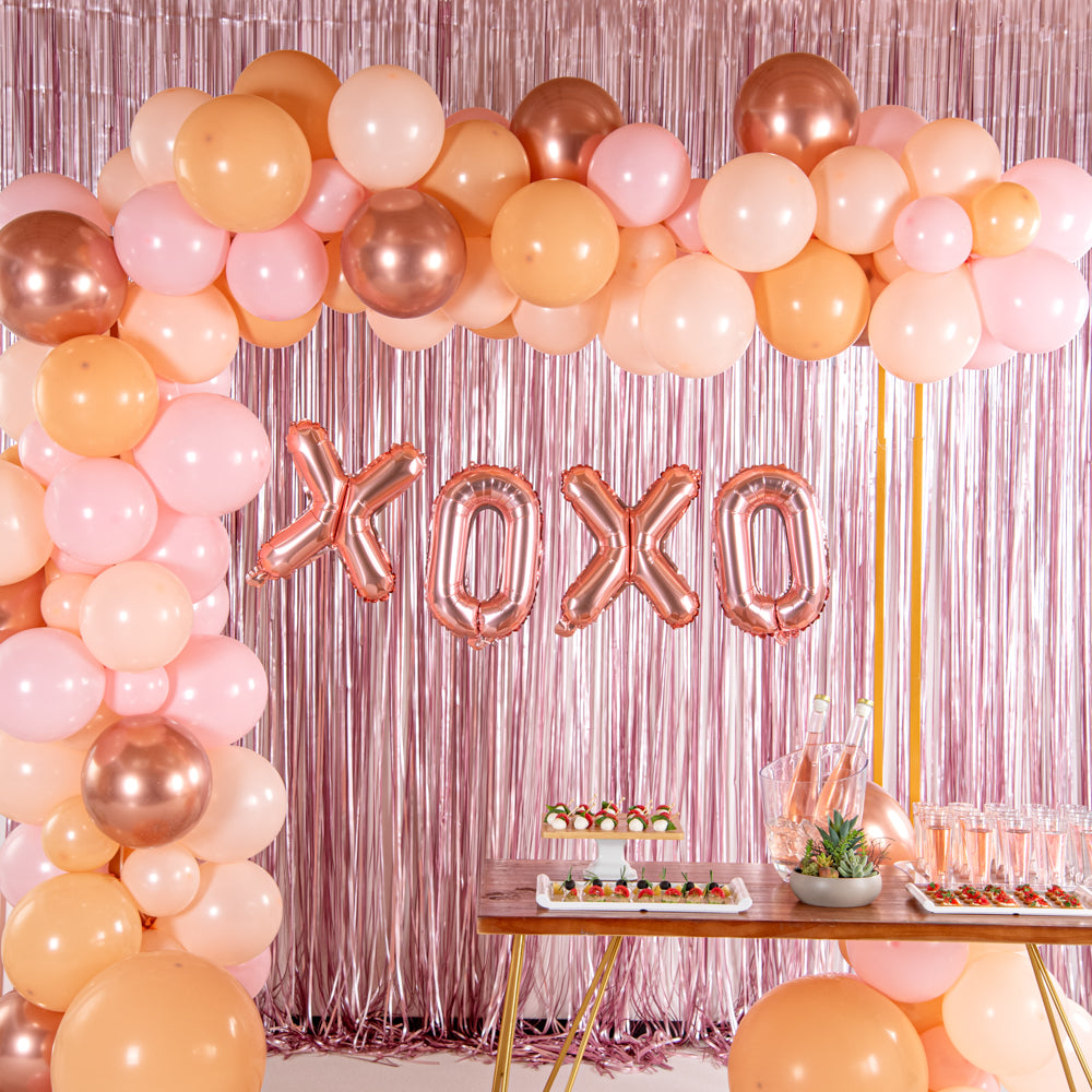 Rose Gold Mylar Letter O Balloon - 16 Inch Party Decoration for Birthdays, Anniversaries & Celebrations - 1 Count Box