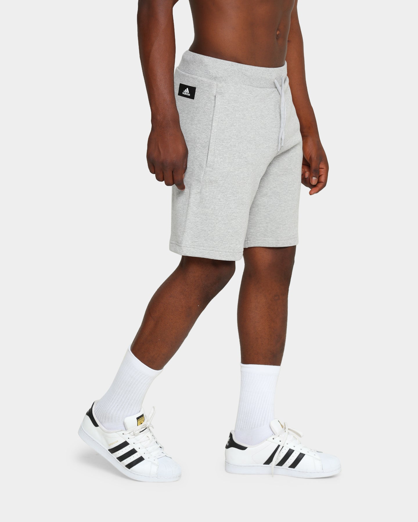 Adidas Men's Running Shorts - Grey Heather - Lightweight & Breathable for Gym, Jogging & Outdoor Sports