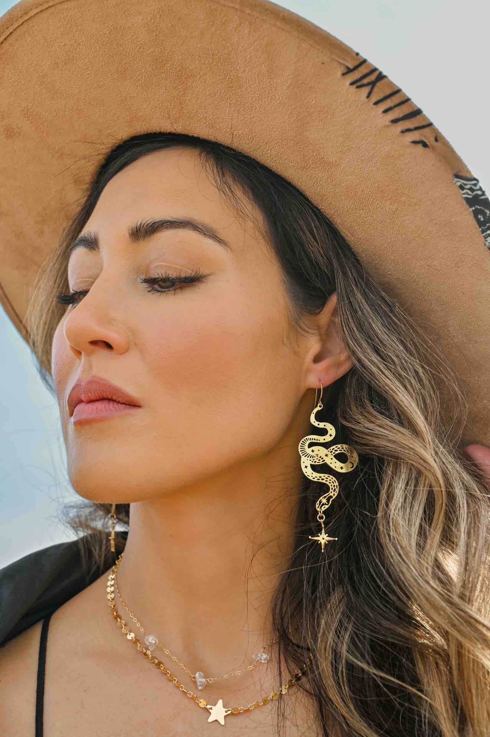 Transforming Snake Earrings - Unique Shape-Shifting Jewelry for Women | Perfect for Parties, Halloween & Gothic Fashion