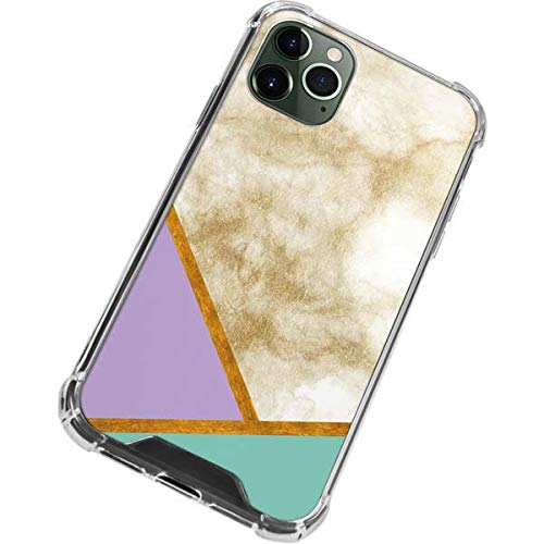 Skinit Clear Protective Phone Case for iPhone 12 Pro Max - Angled Marble Design | Slim Scratch-Resistant Cover | Perfect for Everyday Use & Style Protection