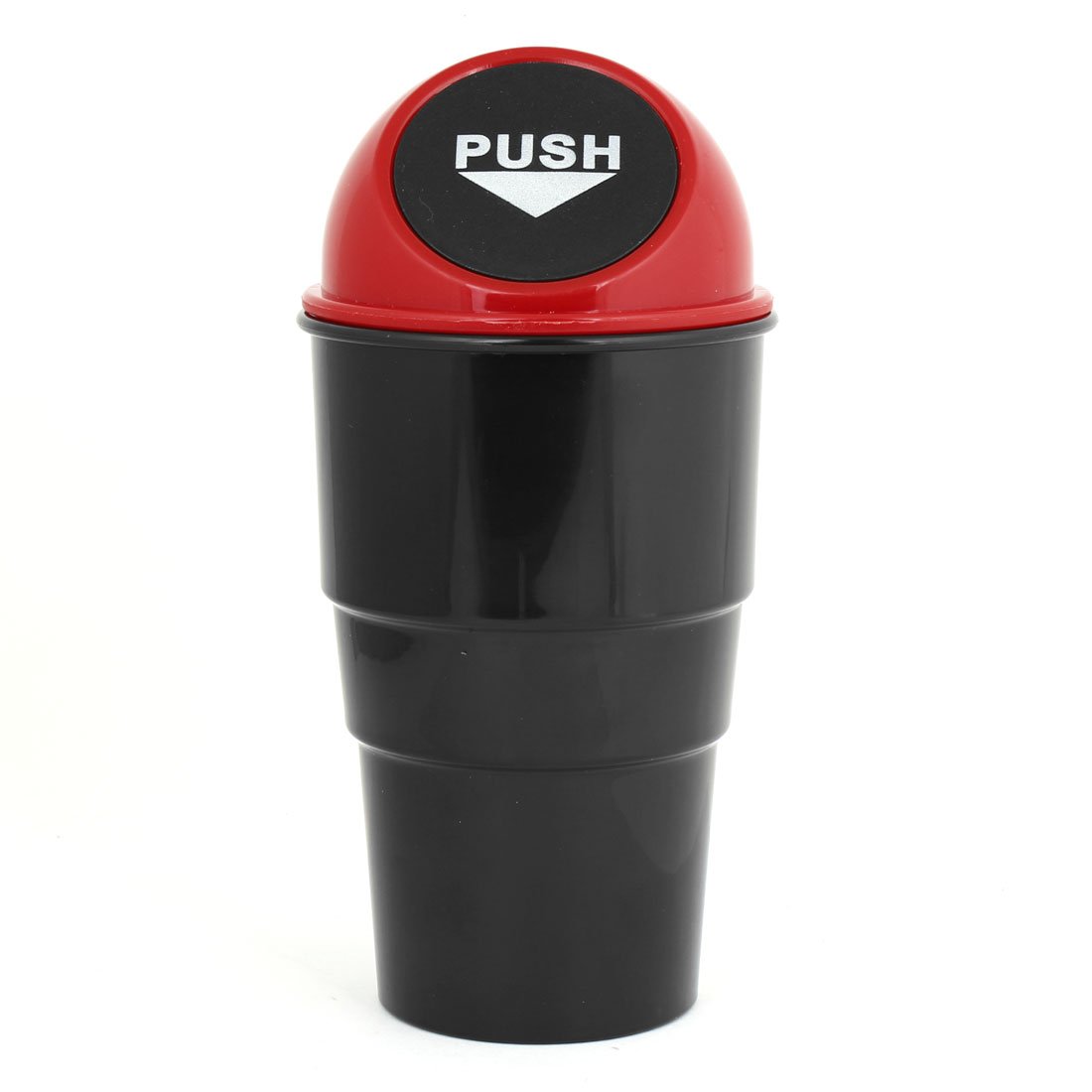 uxcell Universal Car Ashtray Trash Bin - Red & Black Plastic Garbage Box for Vehicles - Perfect for Road Trips, Travel, and Keeping Your Car Clean