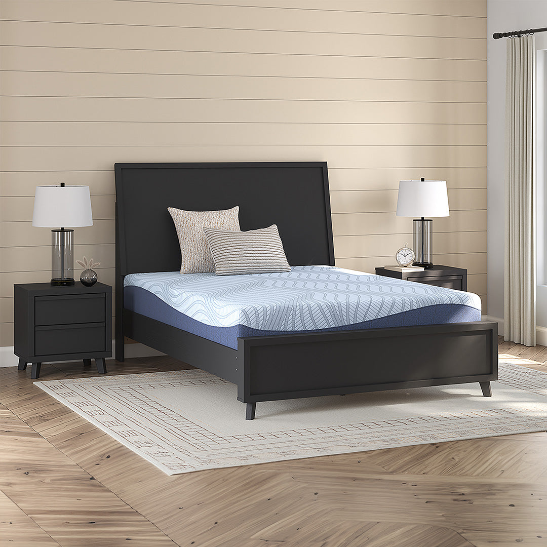 Peak 2.0 Memory Foam Mattress - Queen Size, Cooling Gel Infused, Pressure Relief & Back Support - Perfect for Side Sleepers, Couples & Hot Sleepers - Bedroom, Guest Room & Apartment Use