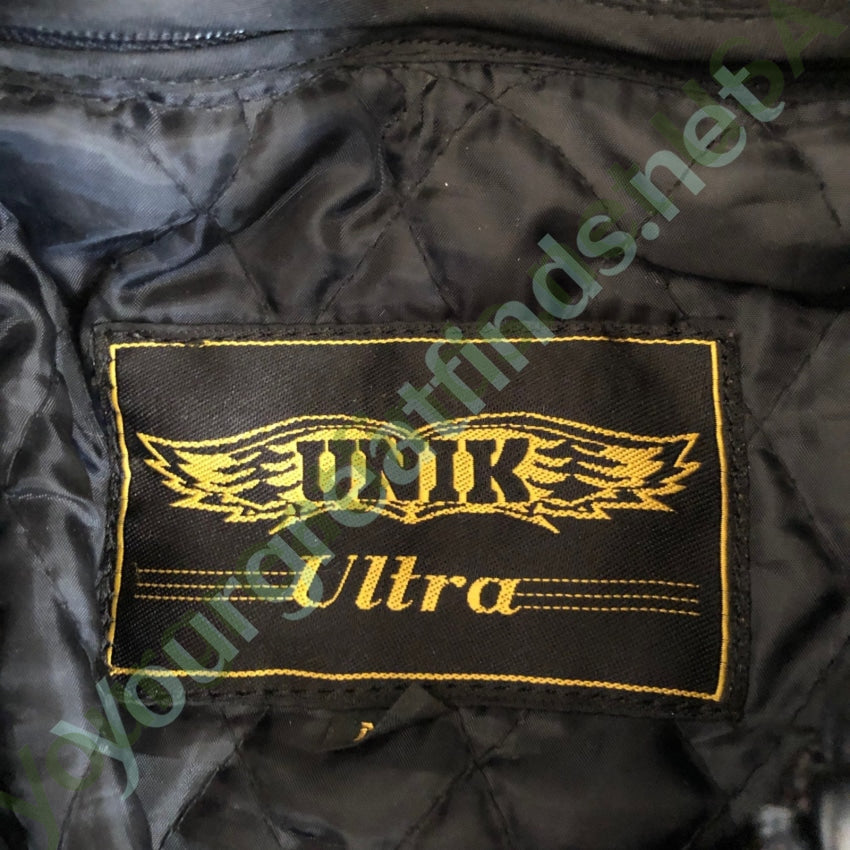 Unik Ultra Black Leather Motorcycle Jacket for Women - Stylish & Durable Riding Gear for Harley, Cruiser & Street Bikes - Perfect for Daily Commute & Weekend Adventures