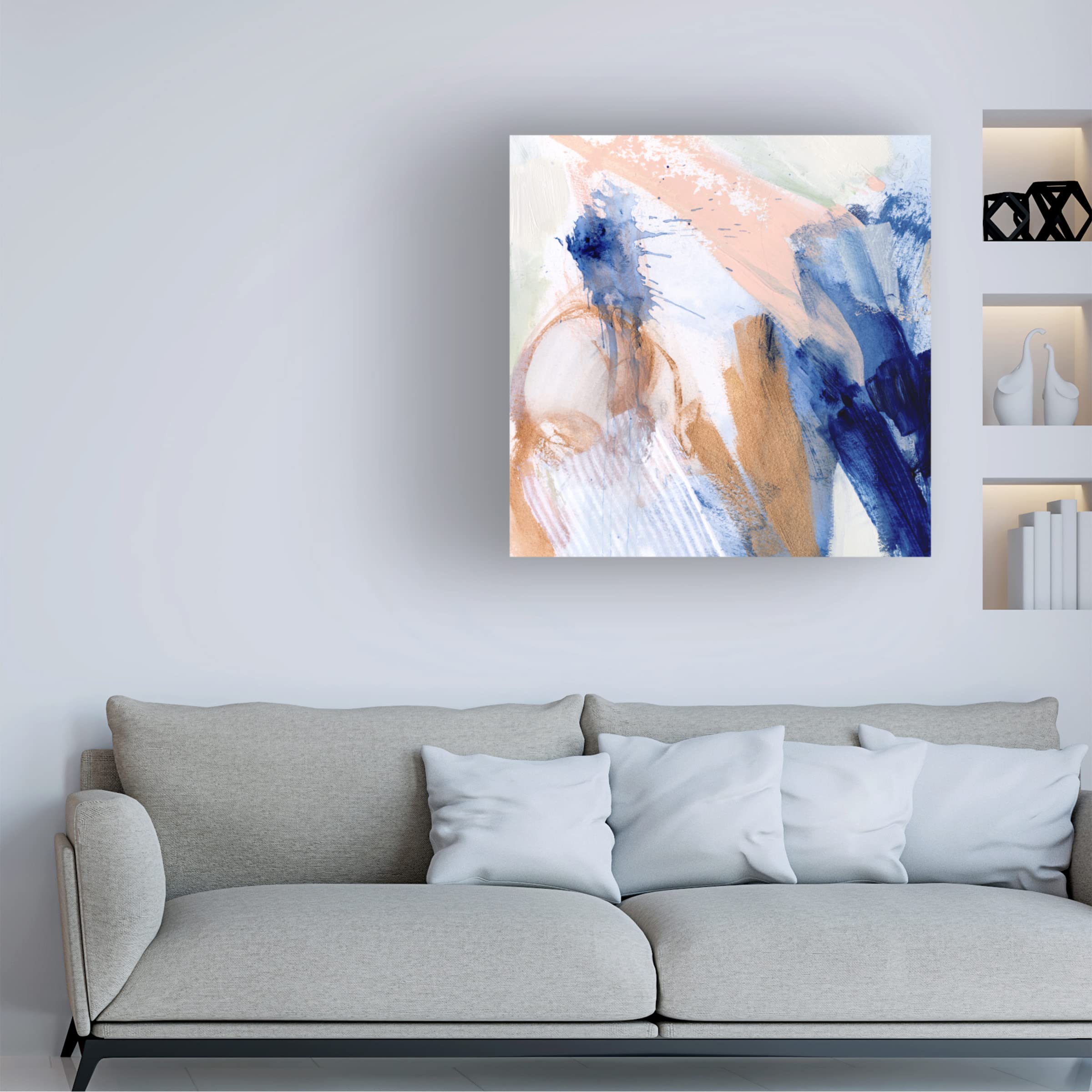Victoria Borges 'Lanikai IV' Canvas Art Print - Tropical Beach Wall Decor for Living Room, Bedroom & Office | Trademark Fine Art Collection