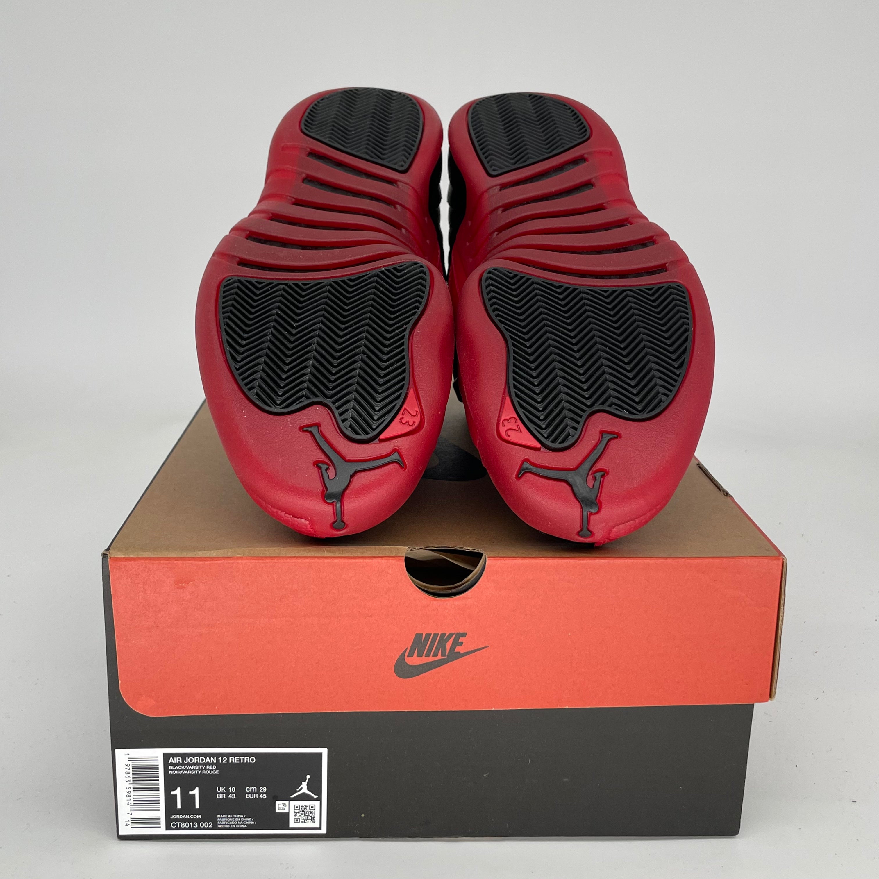 Original: AIR JORDAN 12 FLU GAME SIZE 11 CT8013 002   Optimized: Air Jordan 12 Retro 