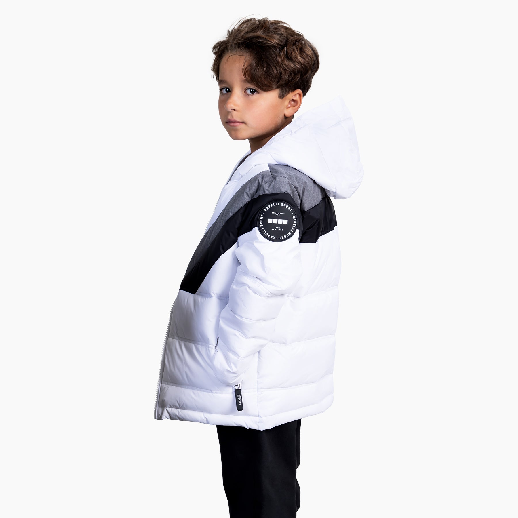 Youth Color Block Winter Jacket - Stylish & Warm Outerwear for Boys & Girls - Perfect for School, Outdoor Activities & Cold Weather