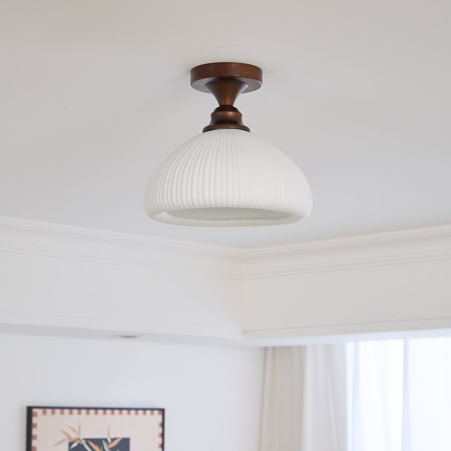 Marcellis Modern LED Ceiling Lamp - Energy Efficient Flush Mount Light Fixture for Living Room, Bedroom, Kitchen | Dimmable & Easy Installation
