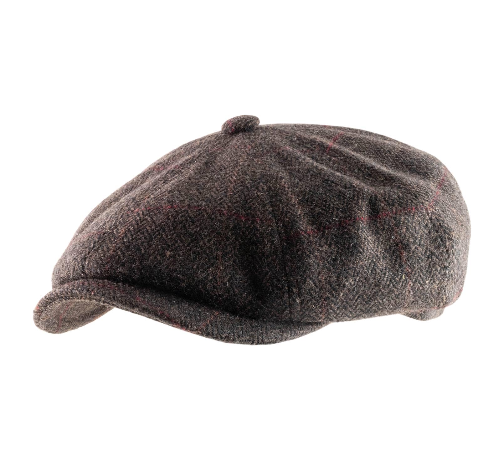 Vintage American Newsboy Cap for Men - Stylish 8-Panel Flat Cap with Brim | Perfect for Casual Wear, Outdoor Activities & Costume Events