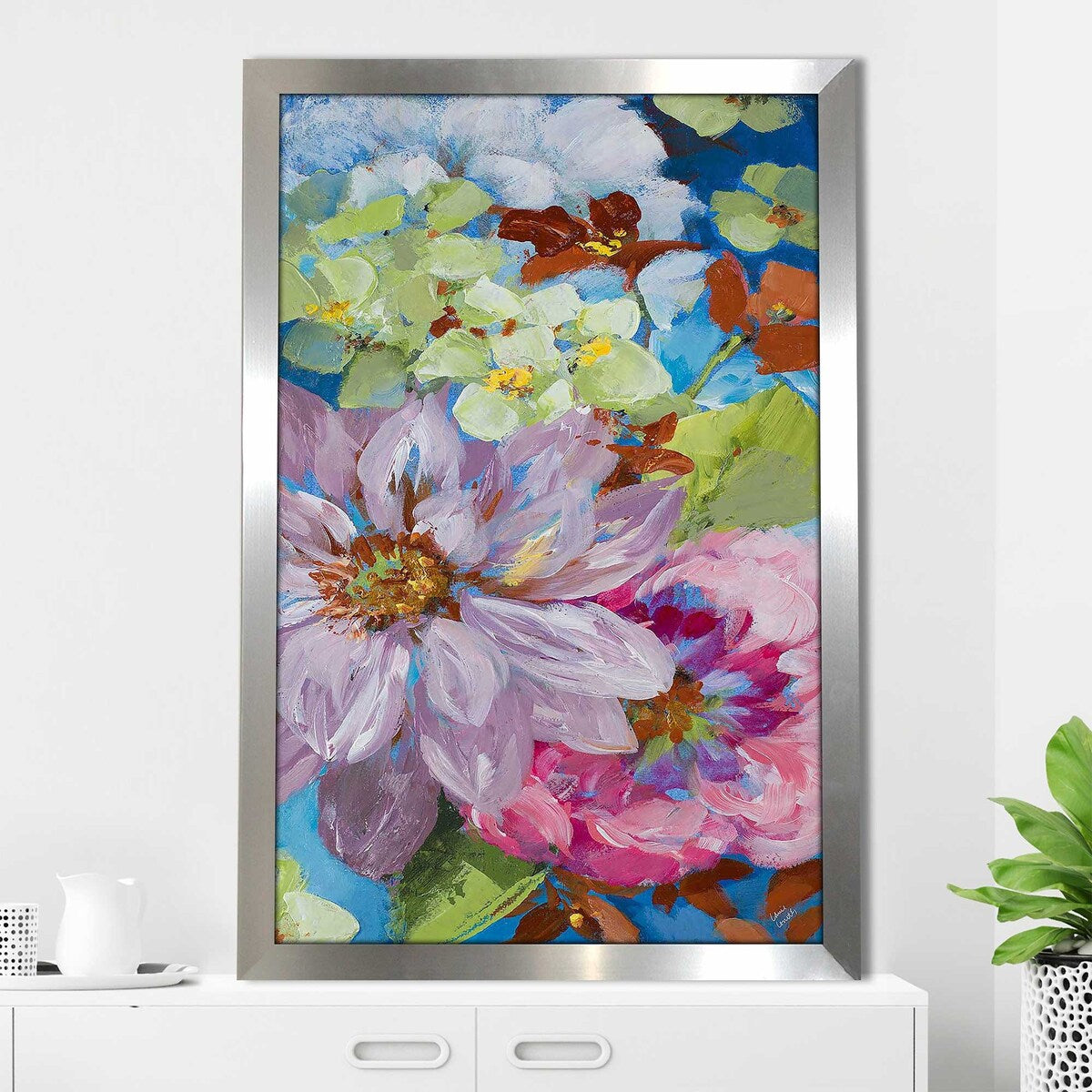 Abundant Garden II Vertical Wall Art Print on Acrylic - Modern Home Decor for Living Room, Bedroom & Office