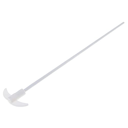 400mm PTFE Overhead Stirrer Shaft with 80mm Foldable Paddle - High Temperature Resistant Lab Mixer for Chemical, Pharmaceutical & Food Processing - Compatible with Flasks & Beakers